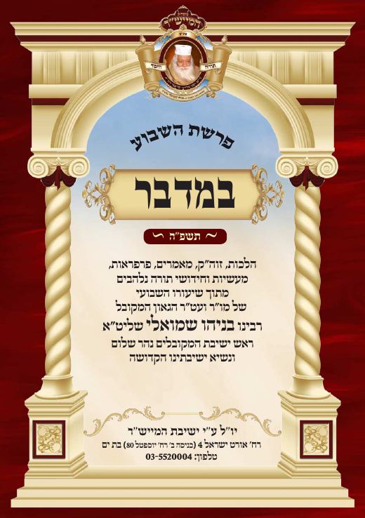 במדבר תשפ"ה